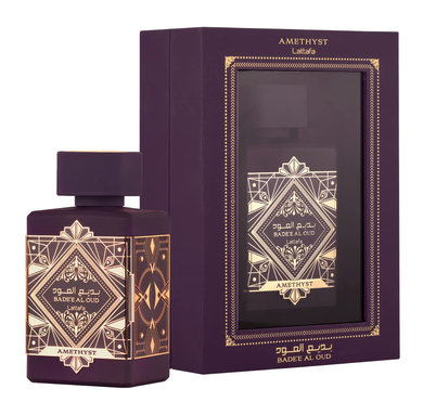 LATTAFA BADE'E AL OUD AMETHYST ESTUCHE + PERFUMERO RECARGABLE